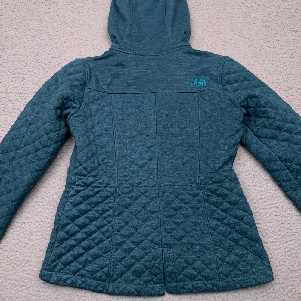 The North Face Moncada Quilted Jacket Women's Small Teal Zip Pockets A8P7 - Picture 9 of 9